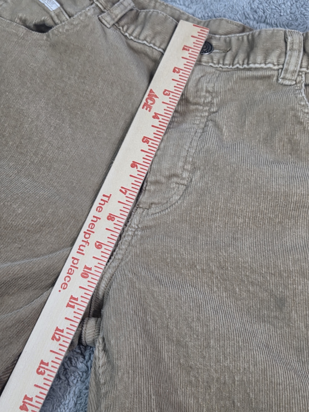 Vintage 90s ORIGINAL LEE corduroy Mom Pants Woman Size 14m  30/29 Beige - Picture 6 of 13